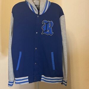 Blue and Gray Varsity Jacket